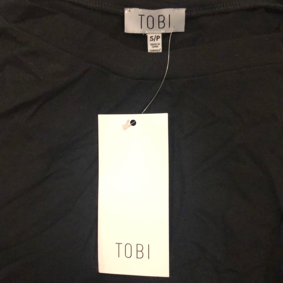 TOBI KNOT TWICE BLACK SHIFT DRESS - Picture 4 of 4